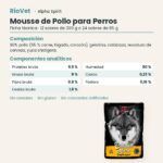 Ficha técnica de Mousse de Pollo para Perros de Alpha Spirit