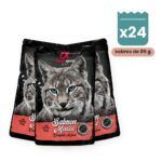 Alpha Spirit Mousse de Salmón para Gatos en Sobre Pack 24x85 g
