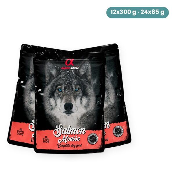 Alpha Spirit Mousse de Salmón para Perros en Sobre
