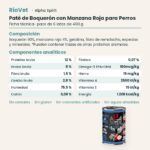 Ficha técnica de Paté de Boquerón con Manzana Roja para Perros de Alpha Spirit