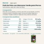 Ficha técnica de Paté de Pato con Manzana Verde para Perros de Alpha Spirit