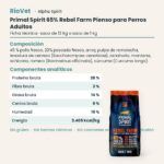 Ficha técnica de Primal Spirit 65% Rebel Farm Pienso para Perros Adultos de Alpha Spirit