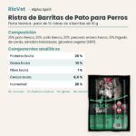 Ficha técnica de Ristra de Barritas de Pato para Perros de Alpha Spirit