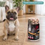 Perro junto a Ristra de Barritas de Pavo para Perros de Alpha Spirit