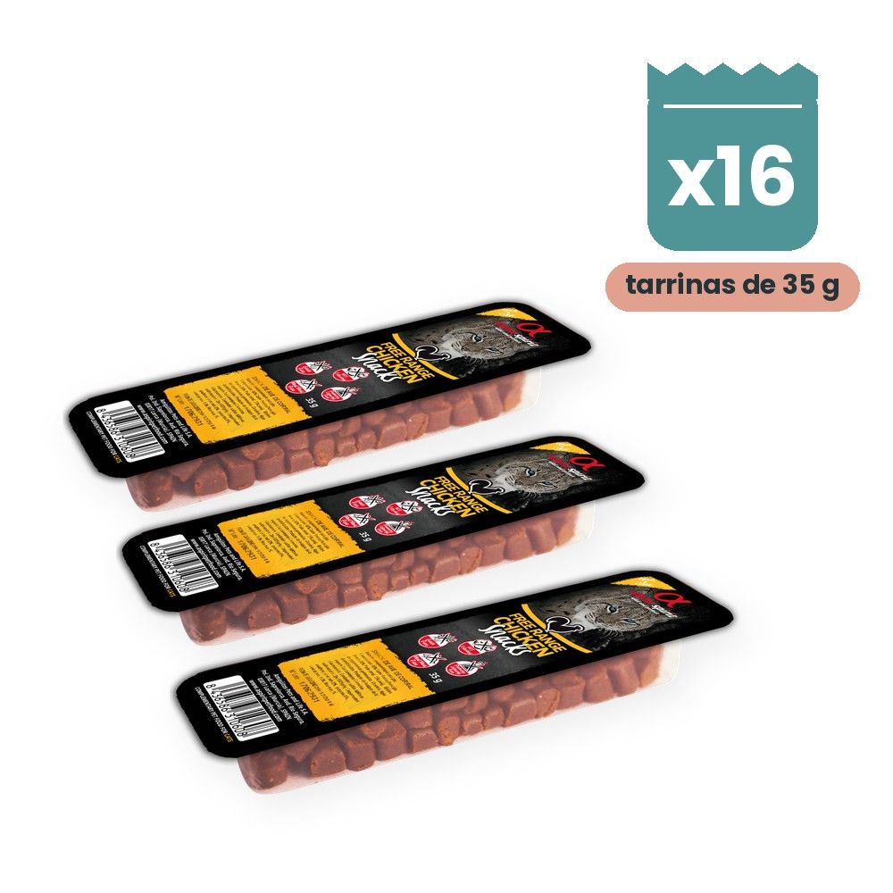 Alpha Spirit Snacks de Ave de Corral para Gatos Pack 16x35 g Alpha Spirit Snacks de Ave de Corral para Gatos Pack 16x35 g