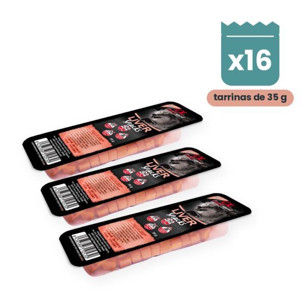 Alpha Spirit Snacks de Hígado para Perros Pack 16x35 g