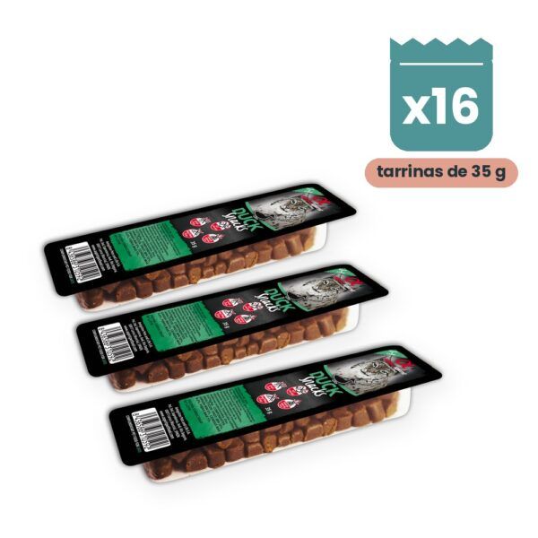 Alpha Spirit Snacks de Pato para Gatos Pack 16x35 g