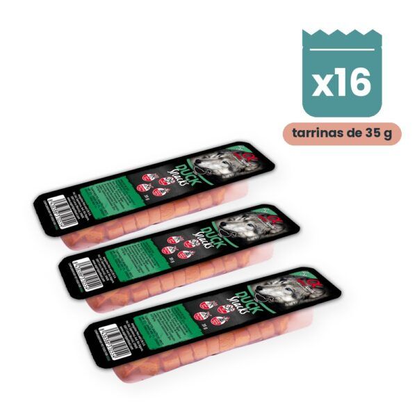 Alpha Spirit Snacks de Pato para Perros Pack 16x35 g