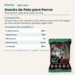 Ficha técnica de Snacks de Pato para Perros de Alpha Spirit