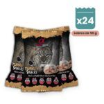 Alpha Spirit Snacks de Pavo para Gatos Pack 24x50 g