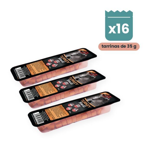 Alpha Spirit Snacks de Pavo para Perros Pack 16x35 g