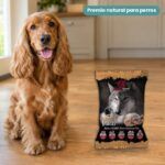 Perro junto a Snacks de Pavo para Perros de Alpha Spirit