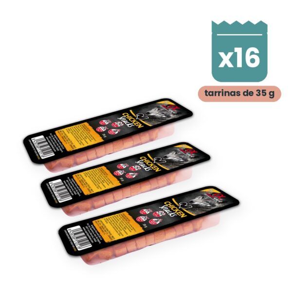 Alpha Spirit Snacks de Pollo para Perros Pack 16x35 g