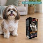 Perro junto a Soft Food Multiproteico Semihúmedo para Perros de Alpha Spirit