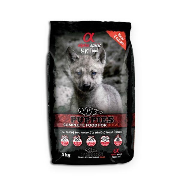 Alpha Spirit Soft Food Puppies Semihúmedo para Cachorros 3 kg