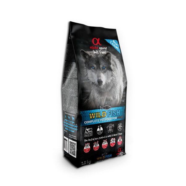 Alpha Spirit Soft Food Wild Fish Pescado Semihúmedo para Perros 1,5 Kg