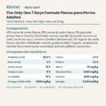 Ficha técnica de The Only One 7 Days Formula Pienso para Perros Adultos de Alpha Spirit