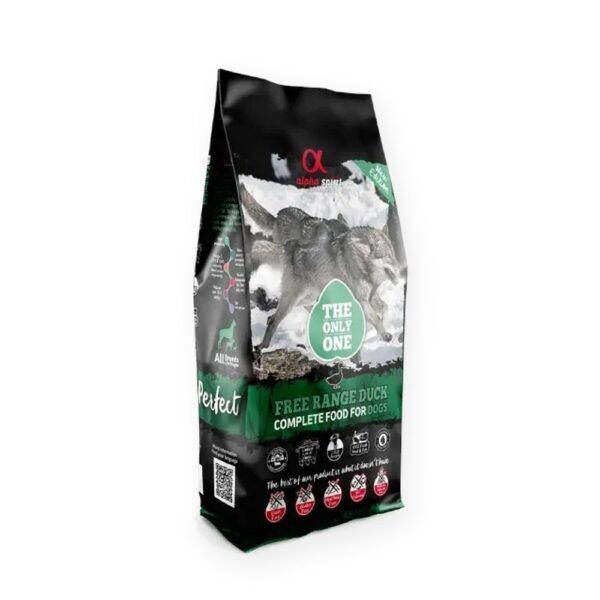Alpha Spirit The Only One Pato Pienso para Perros Adultos 12 kg