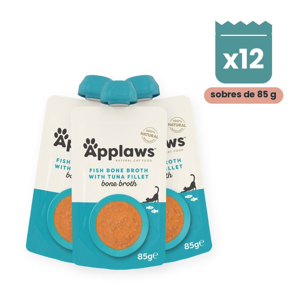 Applaws Caldo De Huesos De Pescado Con Atún Para Gatos Pack 12x85 g