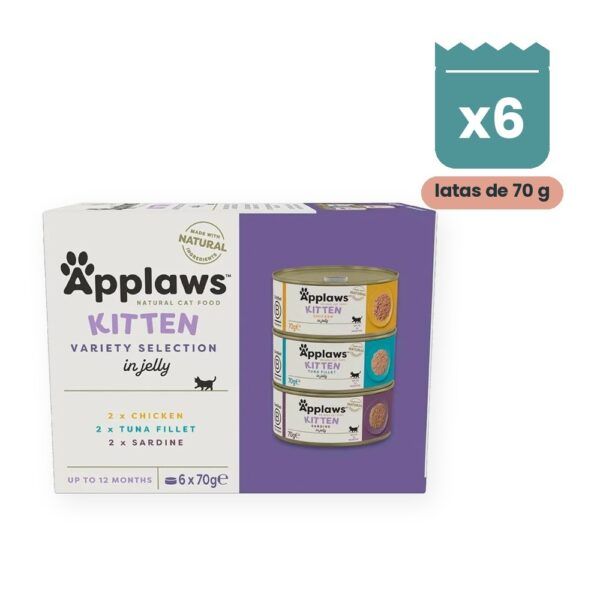Applaws Kitten Latas Surtido En Gelatina Para Gatitos Pack 6x70 g