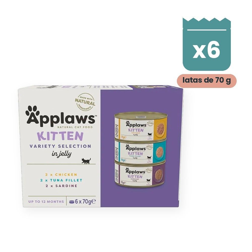 Applaws Kitten Latas Surtido En Gelatina Para Gatitos Pack 6x70 g