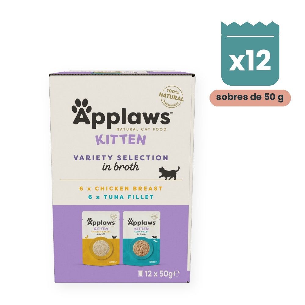 Applaws Kitten Sobres Surtido En Caldo Para Gatitos Pack 12x50 g