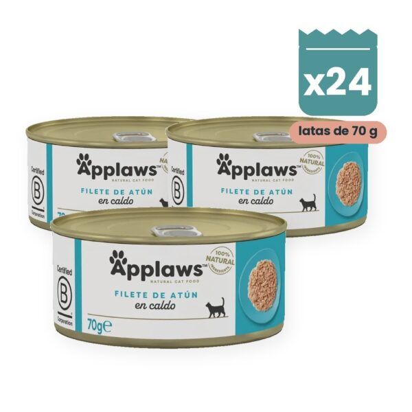 Applaws Latas Filete De Atún En Caldo Para Gatos Pack 24 Latas