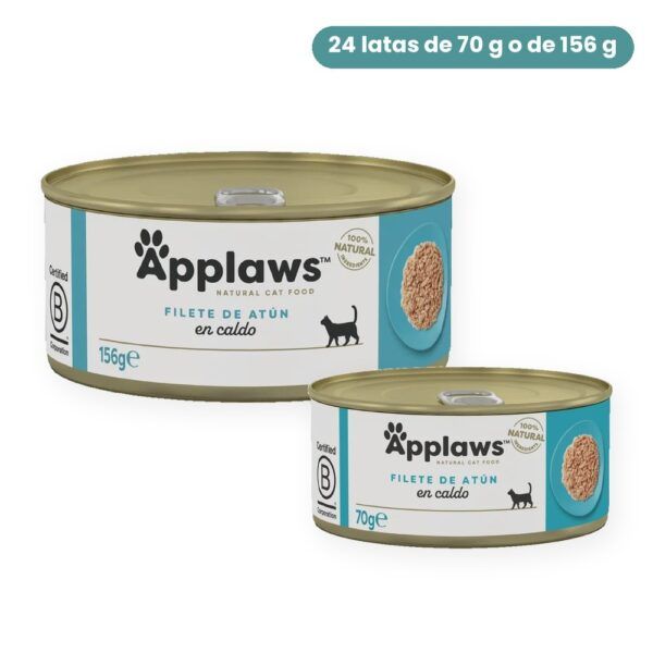Applaws Latas Filete De Atún En Caldo Para Gatos Pack 24 Latas