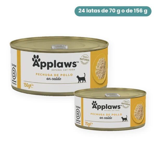 Applaws Latas Pechuga De Pollo En Caldo Para Gatos Pack 24 Latas