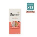 Applaws Snack Cremoso Salmón Para Gatos Pack 32 Sticks De 15 g
