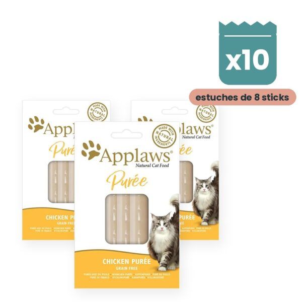 Applaws Snack Puré De Pollo Para Gatos Pack 10x8x7 g