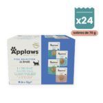 Applaws Sobres Selección De Pescado En Caldo Para Gatos Pack 24x70 g