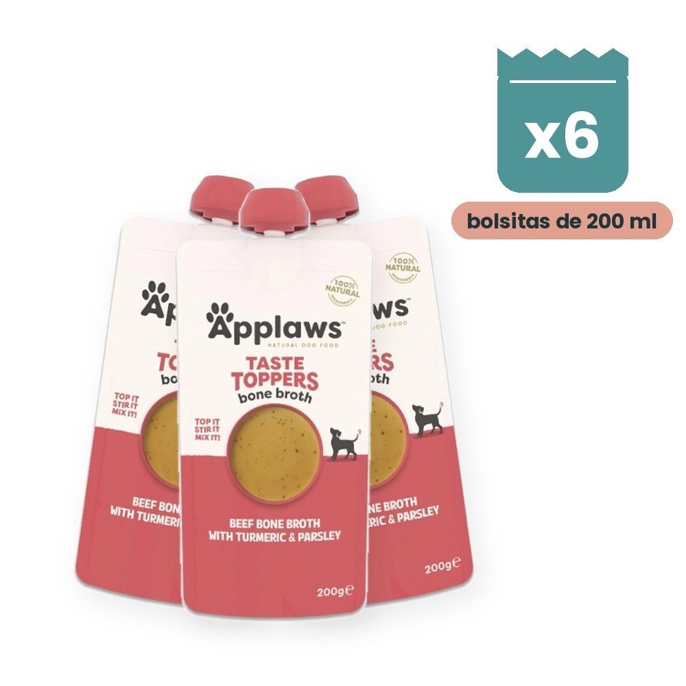 Applaws Taste Toppers Caldo De Huesos De Ternera Para Perros Pack 6x200 ml