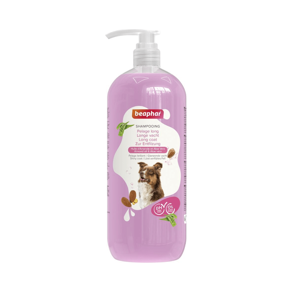 Beaphar Champú Para Perros de Pelo Largo con Aloe Vera 1 L