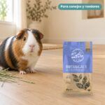 Cobaya junto a Bunny Nature Botanicals Mid Mix Hibisco y Tallos de Perejil 150 g