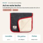 Así es este lecho: Bunny Nature bunnyBedding Easy Mini Alfombra Absorbente Lavable 48 x 28 cm (datos clave)