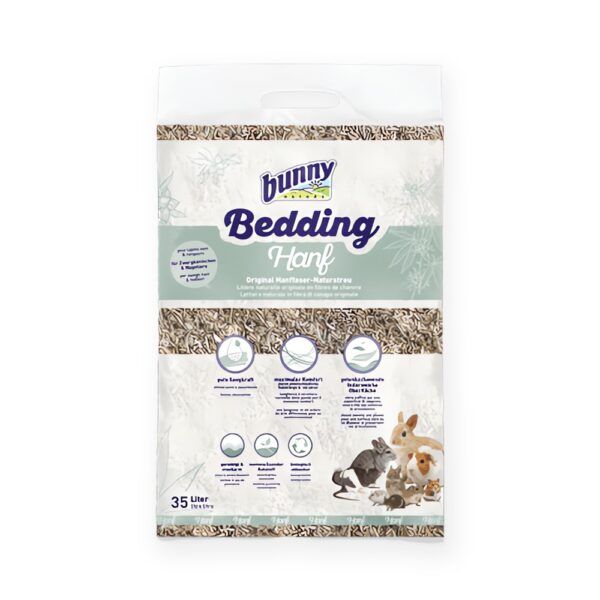 Bunny Nature bunnyBedding Lecho de Cáñamo Natural para Conejos y Roedores 35 l