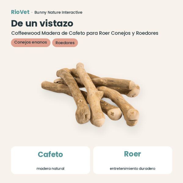 De un vistazo: Bunny Nature Coffeewood Madera de Cafeto para Roer Conejos y Roedores (datos clave)