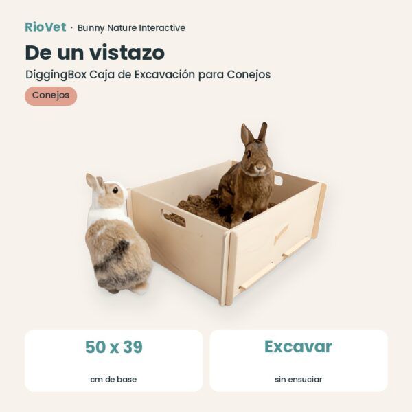 De un vistazo: Bunny Nature DiggingBox Caja de Excavación para Conejos (datos clave)