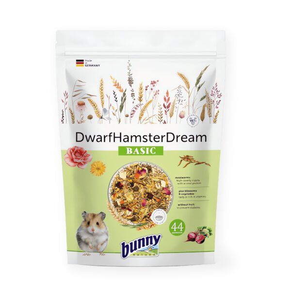 Bunny Nature DwarfHamsterDream Basic Alimento Completo para Hámsters Enanos 400 g