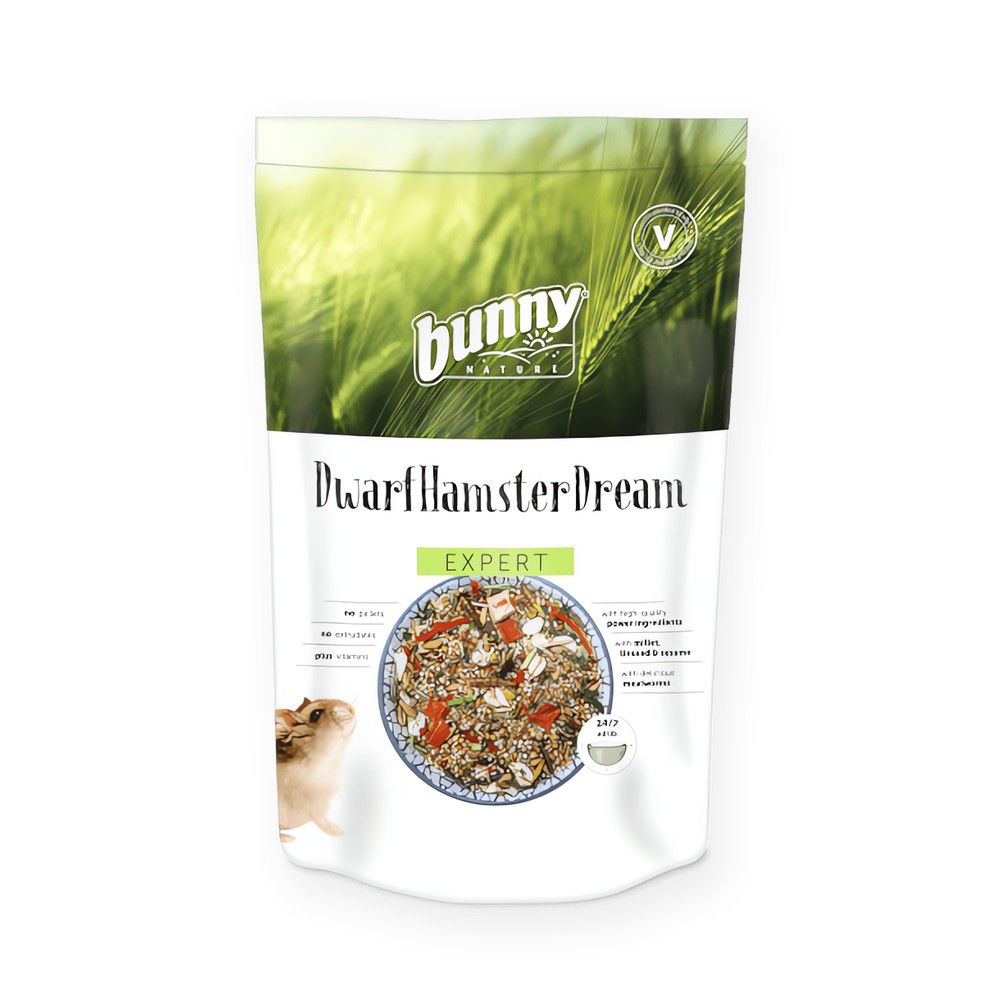 Bunny Nature DwarfHamsterDream Expert Alimento Completo para Hámsters Enanos 500 g Bunny Nature DwarfHamsterDream Expert Alimento Completo para Hámsters Enanos 500 g