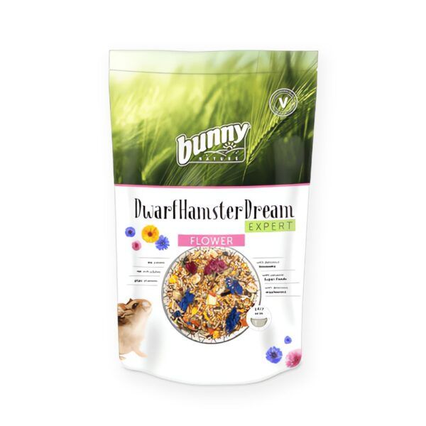 Bunny Nature DwarfHamsterDream Expert Flower Alimento para Hámsters Enanos 500 g