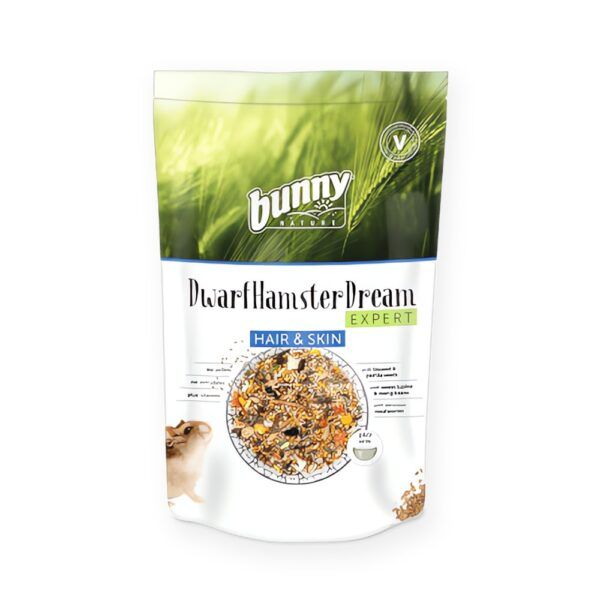 Bunny Nature DwarfHamsterDream Expert Hair & Skin Alimento para Hámsters Enanos 500 g