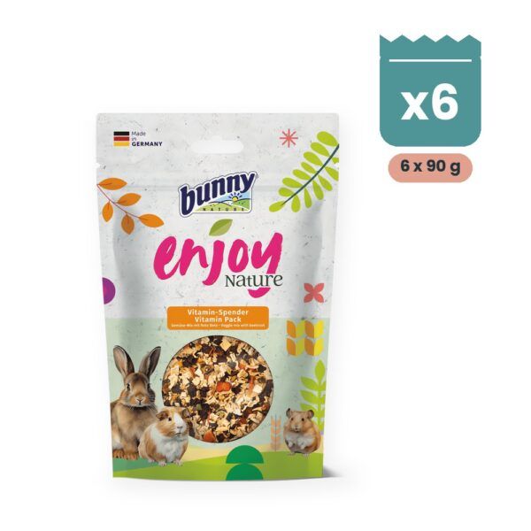Bunny Nature Enjoy Nature Aporte Vitamínico Pack 6x90 g