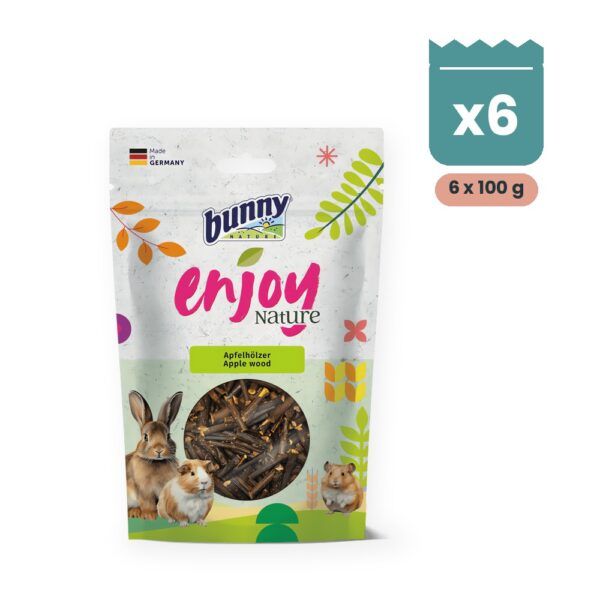 Bunny Nature Enjoy Nature Madera de Manzano Pack 6x100 g