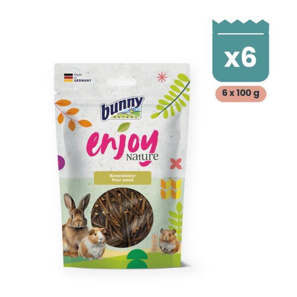 Bunny Nature Enjoy Nature Madera de Peral Pack 6x100 g