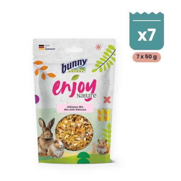 Bunny Nature Enjoy Nature Mezcla con Hibisco Pack 7x50 g