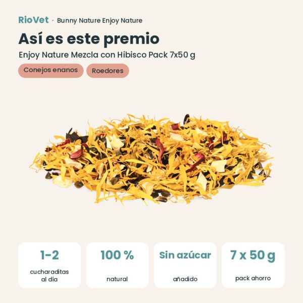 Así es este premio: Bunny Nature Enjoy Nature Mezcla con Hibisco Pack 7x50 g (datos clave)
