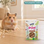 Hámster junto a Bunny Nature Enjoy Nature Mezcla de Larvas de Gusano de Seda Pack 7x40 g