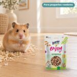 Hámster junto a Bunny Nature Enjoy Nature Mezcla de Larvas de Mosca Soldado Pack 6x90 g